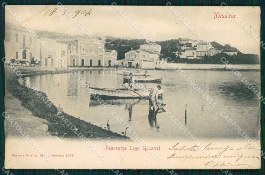 Messina Città Ganzirri Lago Barche cartolina MX0896 – fronte
