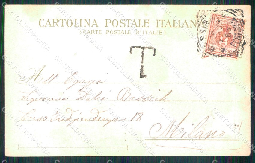 Messina Città Ganzirri Riviera del Faro Barche cartolina MX0898 – retro