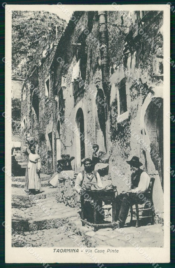 Messina Taormina Via Case Pinte Mestieri Calzolaio cartolina MX0915 – fronte