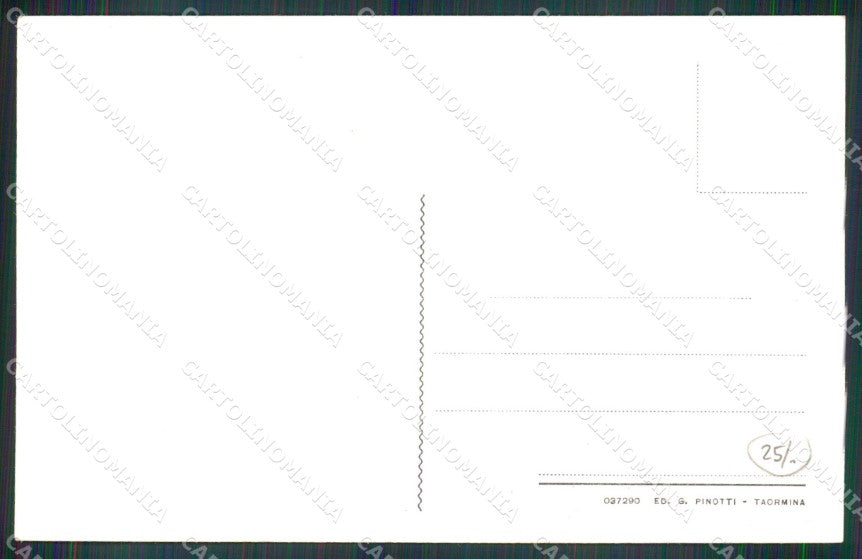 Messina Taormina Via Case Pinte Mestieri Calzolaio cartolina MX0915 – retro