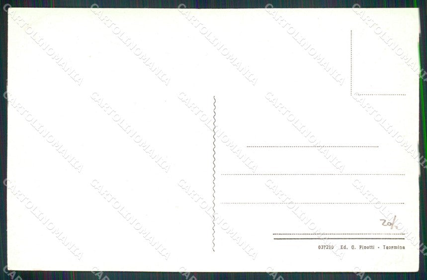 Messina Taormina Via Case Pinte Mestieri Calzolaio cartolina MX0918 – retro