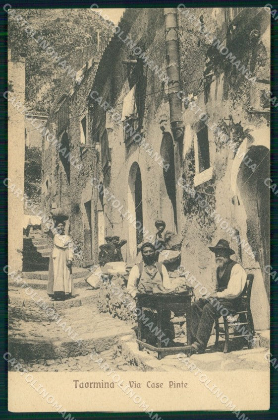 Messina Taormina Via Case Pinte Mestieri Calzolaio cartolina MX0920 – fronte