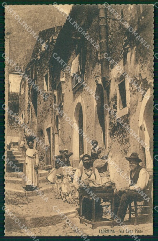 Messina Taormina Via Case Pinte Mestieri Calzolaio cartolina MX0921 – fronte