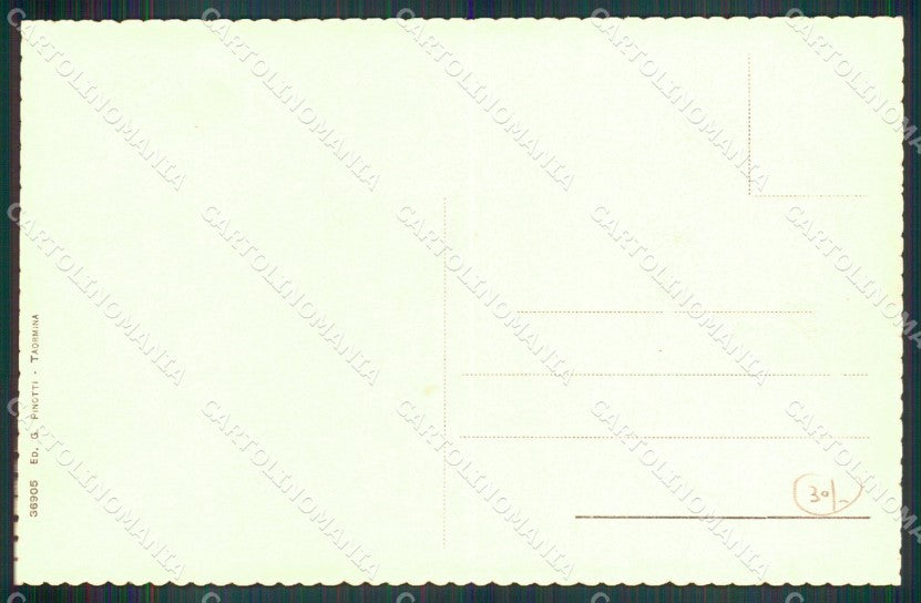 Messina Taormina Via Case Pinte Mestieri Calzolaio cartolina MX0921 – retro