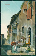 Messina Taormina Costumi Siciliani Tessitrici cartolina MX0936 – fronte