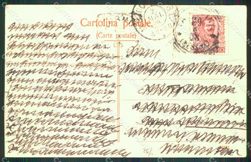 Messina Taormina Carro tirato da Buoi Costumi cartolina MX0940 – retro
