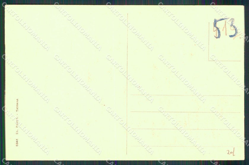 Messina Taormina Costumi Carro Siciliano cartolina MX0944 – retro