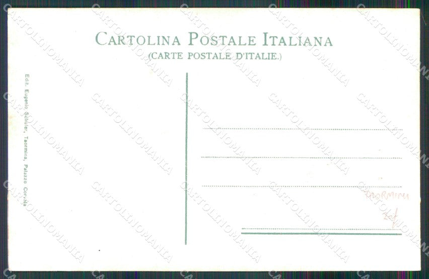 Messina Taormina Costumi Siciliani Portatrici d'Acqua cartolina MX0950 – retro