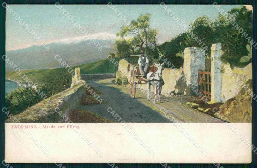 Messina Taormina Strada con Etna cartolina MX0951 – fronte