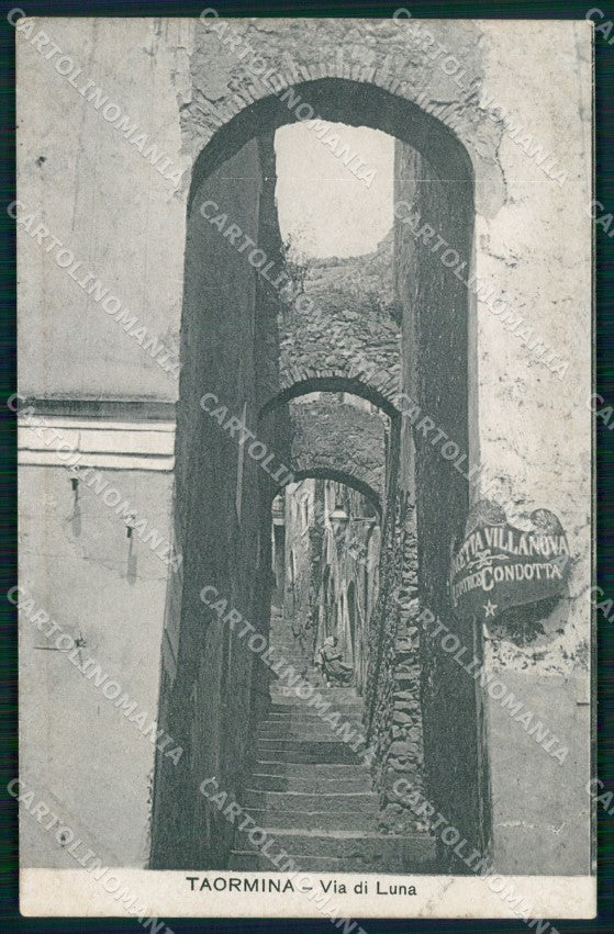 Messina Taormina Via di Luna cartolina MX0952 – fronte
