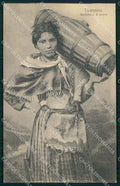 Messina Taormina Costumi Siciliani Portatrice d'Acqua cartolina MX0963 – fronte
