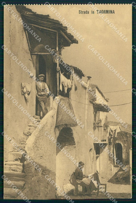 Messina Taormina Vicolo Tipico cartolina MX0964 – fronte