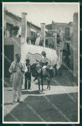 Messina Taormina Costumi Uomini con Asino Foto cartolina MX0975 – fronte