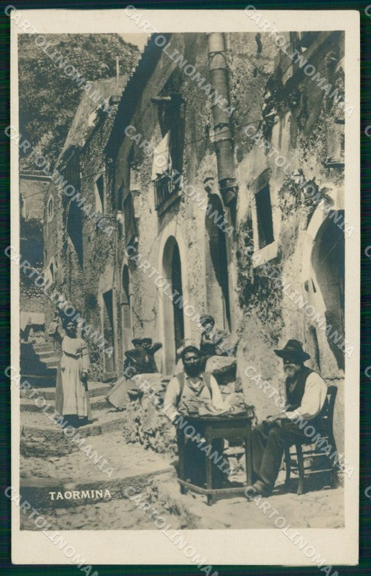 Messina Taormina Via Case Pinte Mestieri Calzolaio Foto cartolina MX0978 – fronte