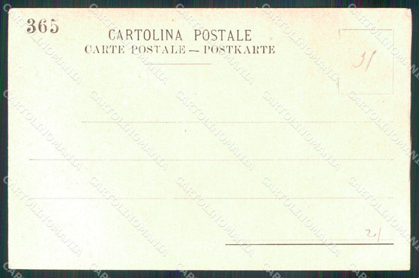 Palermo Santa Cristina Gela Accampamento Militare Bersaglieri cartolina MX0979 – retro
