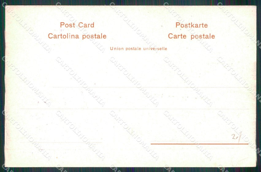 Palermo Città Carretto Siciliano Costumi cartolina MX0991 – retro