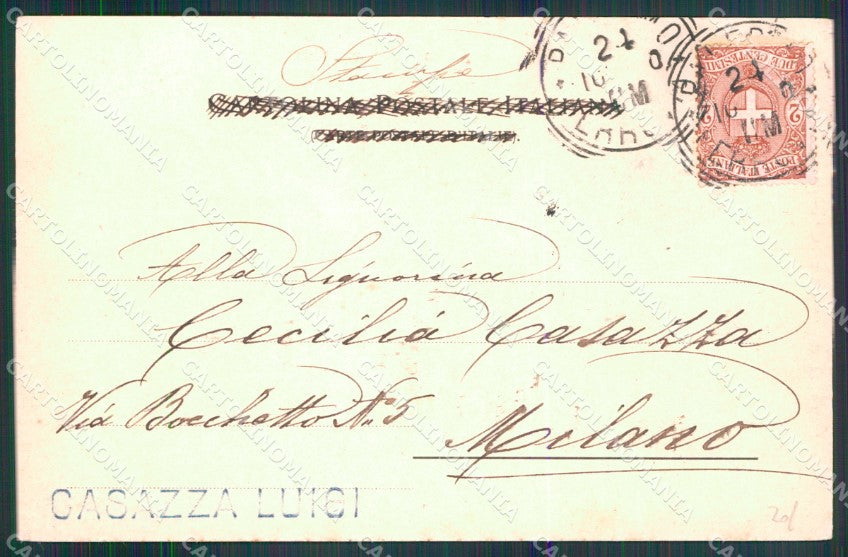 Palermo Città Carretto Siciliano Costumi cartolina MX1006 – retro