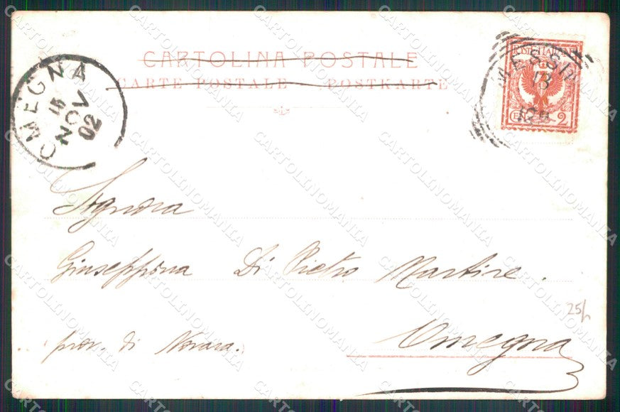 Messina Città Carretto Siciliano Costumi cartolina MX1013 – retro