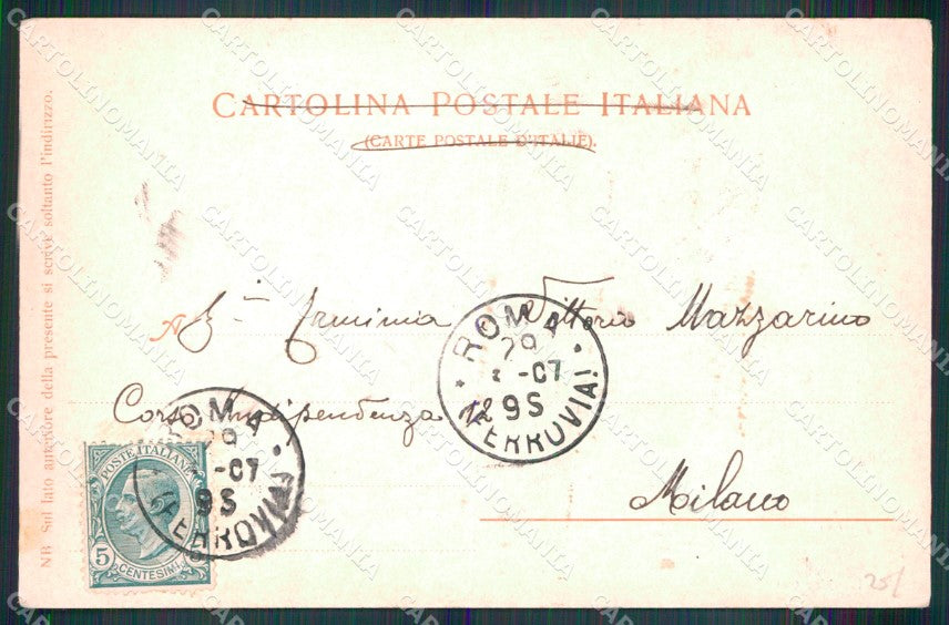 Palermo Città Carretto da Vino Costumi Trenkler 3976 Alinari cartolina MX1017 – retro