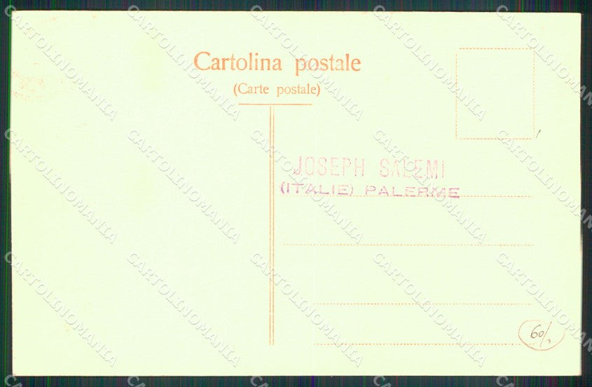 Palermo Città Carretto Siciliano Costumi cartolina MX1023 – retro