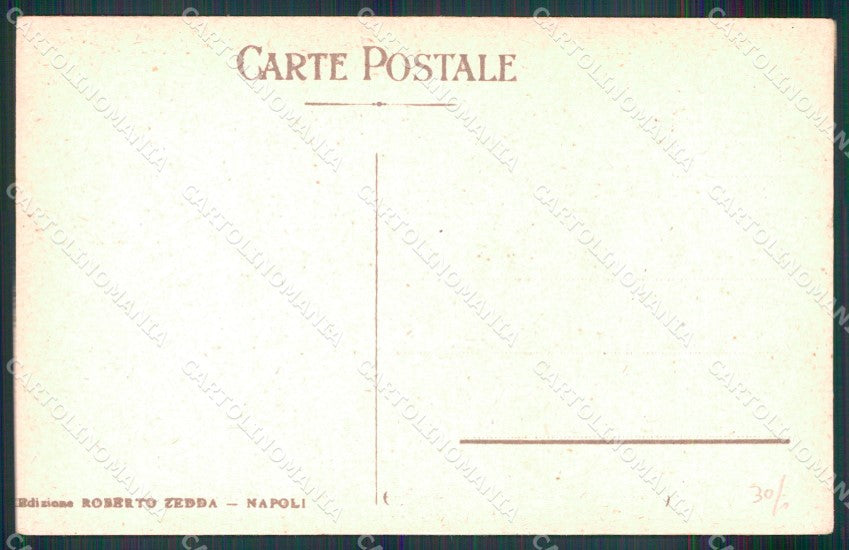 Napoli Pompei Saluto da Stazione Ferrovia Elettrica Treno cartolina MX1025 – retro