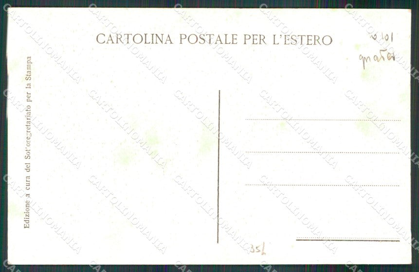 Palermo Città Equipaggio Italiano CRI Croce Rossa cartolina MX1031 – retro