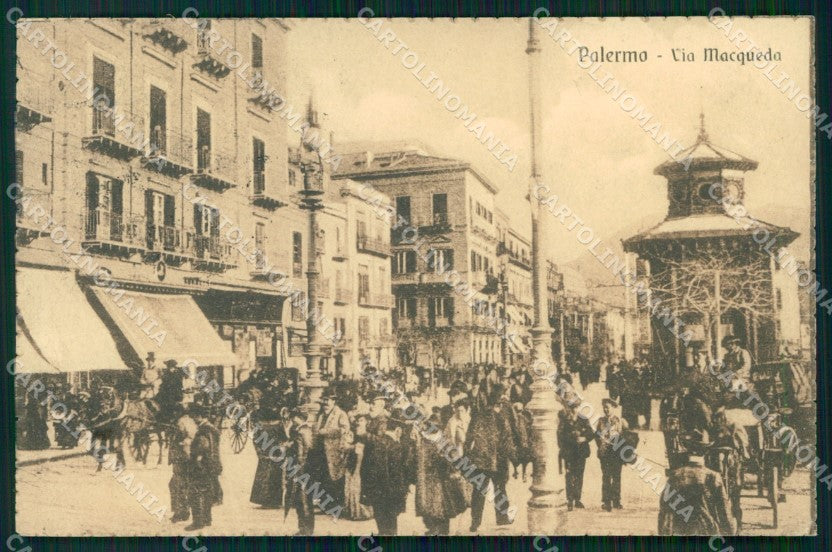 Palermo Città Via Macqueda cartolina MX1033 – fronte