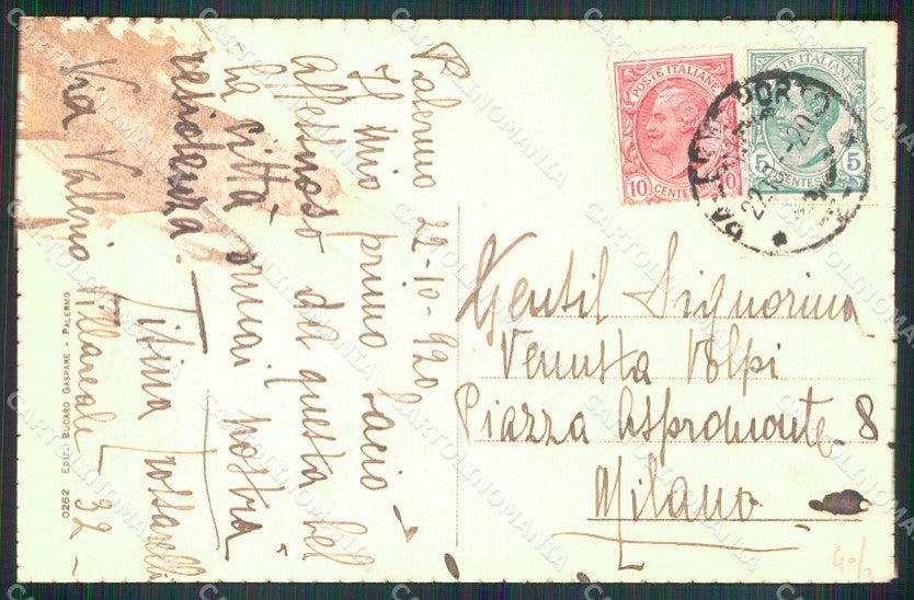 Palermo Città Via Macqueda cartolina MX1033 – retro