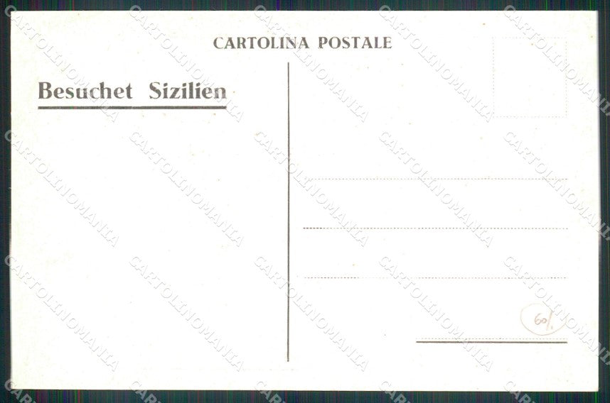 Palermo Città Tessera Primavera Siciliana cartolina MX1053 – retro