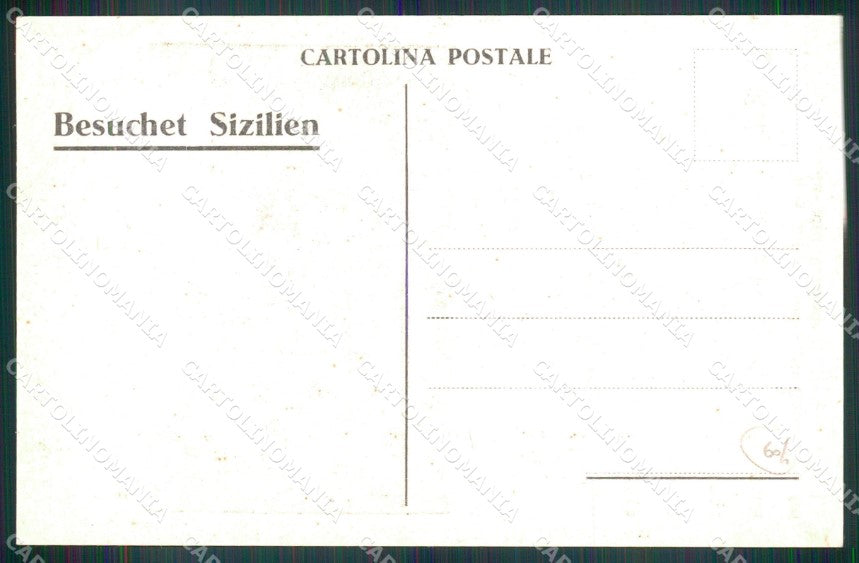 Palermo Città Tessera Primavera Siciliana cartolina MX1054 – retro