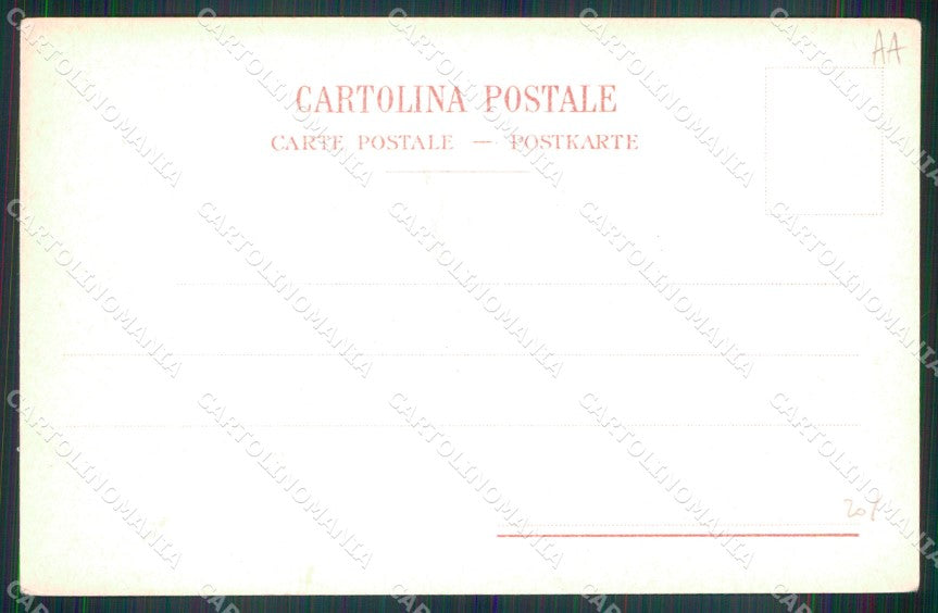 Napoli Capri Mestieri Noleggiatrice d'Asini cartolina MX1068 – retro