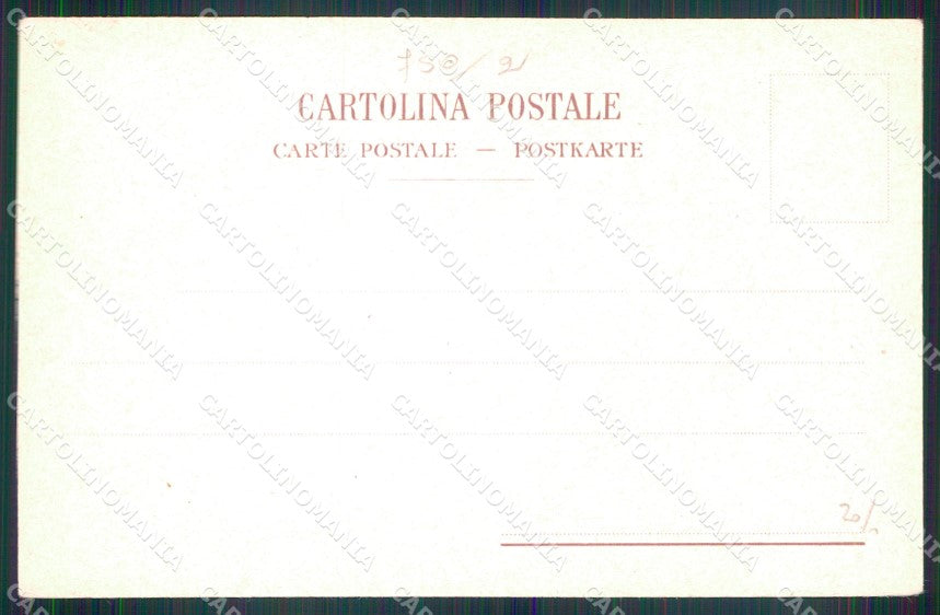 Napoli Capri Mestieri Noleggiatrice d'Asini cartolina MX1070 – retro