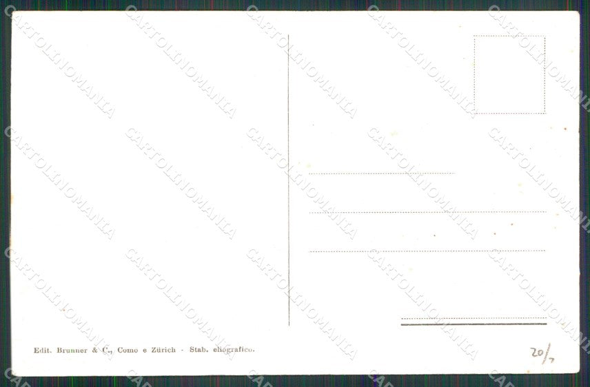 Napoli Capri Piazza Municipio Brunner 8190 cartolina MX1078 – retro