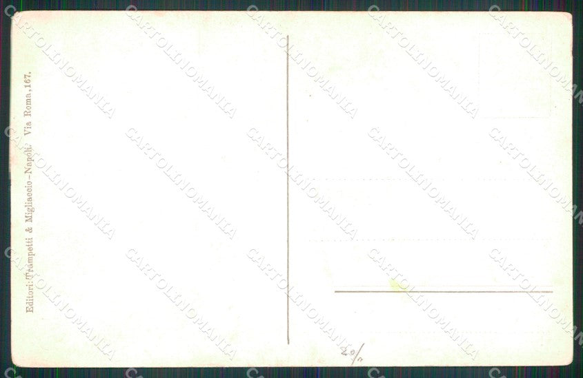 Napoli Capri Strada del Paese Costumi cartolina MX1091 – retro