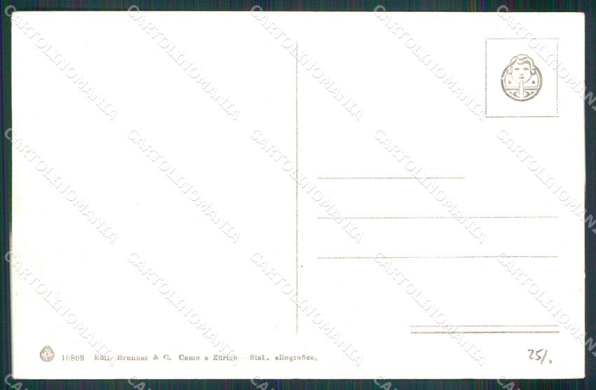 Napoli Capri Costumi Filatrice Brunner 10809 cartolina MX1096 – retro