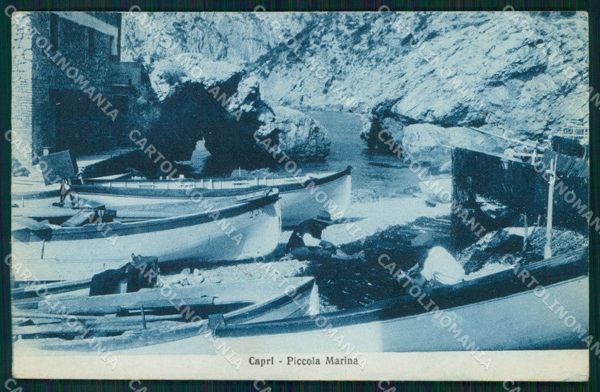 Napoli Capri Marina Piccola Barche cartolina MX1100 – fronte