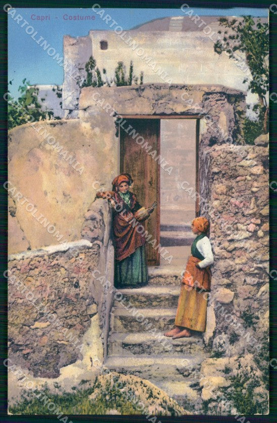 Napoli Capri Costumi cartolina MX1101 – fronte