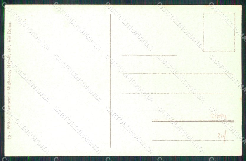 Napoli Capri Costumi cartolina MX1101 – retro