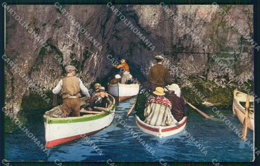 Napoli Capri Barcaioli Ingresso Grotta Azzurra Brunner 21 53 cartolina MX1102 – fronte
