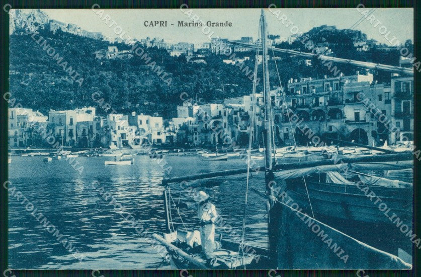 Napoli Capri Marina Grande Barche cartolina MX1110 – fronte