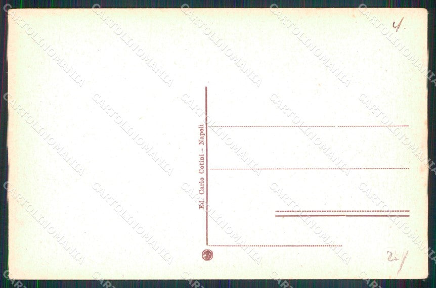 Napoli Capri Marina Grande con Asini Piroscafo cartolina MX1119 – retro