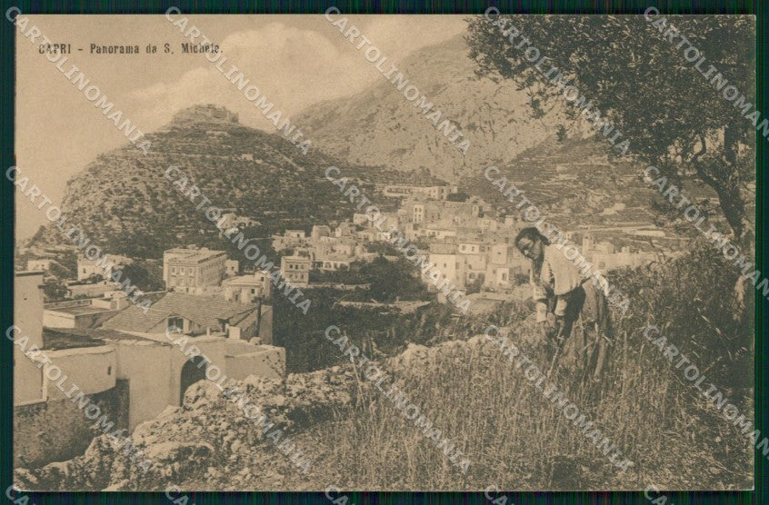 Napoli Capri Veduta da San Michele cartolina MX1121 – fronte