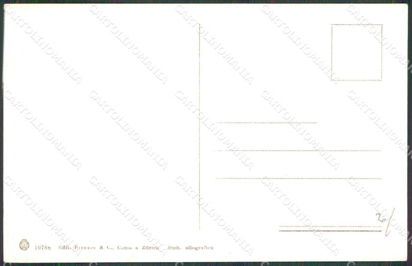 Napoli Capri Monte Tiberio Brunner 10788 cartolina MX1122 – retro