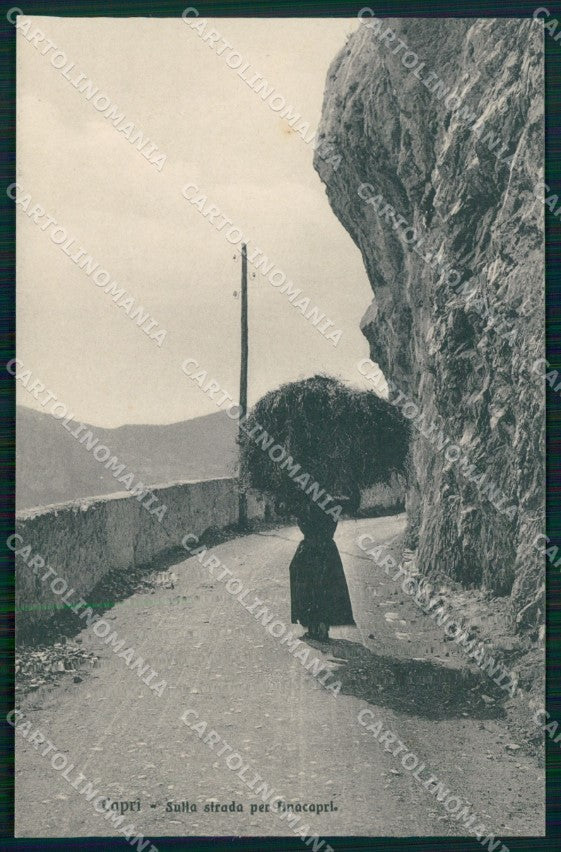 Napoli Capri Strada per Anacapri Brunner 20784 cartolina MX1124 – fronte