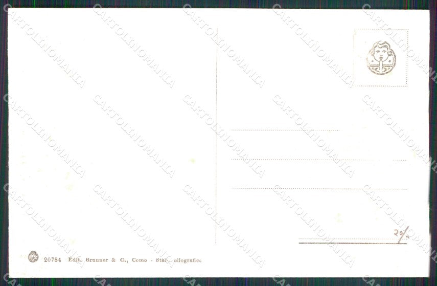 Napoli Capri Strada per Anacapri Brunner 20784 cartolina MX1124 – retro