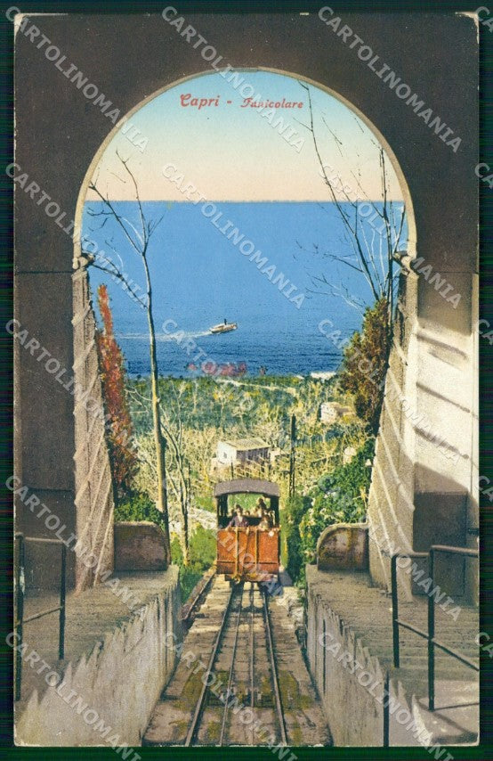 Napoli Capri Funicolare Brunner 20962 cartolina MX1126 – fronte