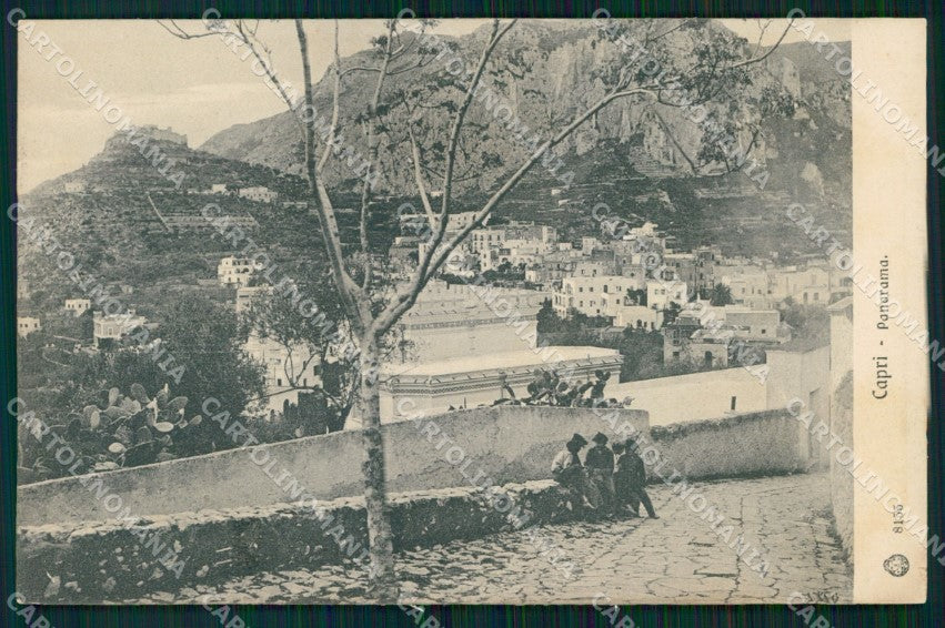 Napoli Capri Veduta Generale Brunner 8155 cartolina MX1128 – fronte