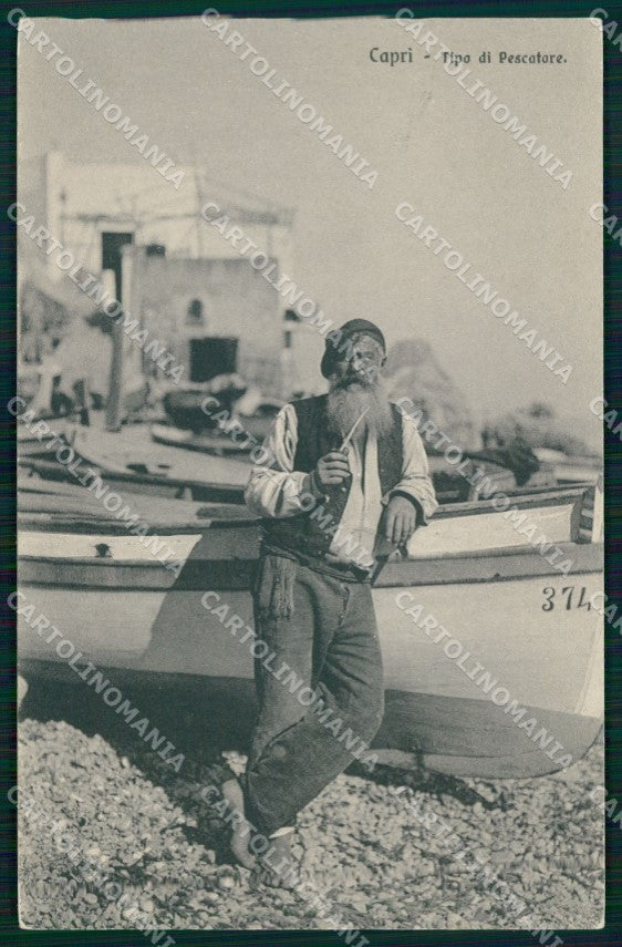 Napoli Capri Mestieri Pescatore Brunner 10808 cartolina MX1132 – fronte