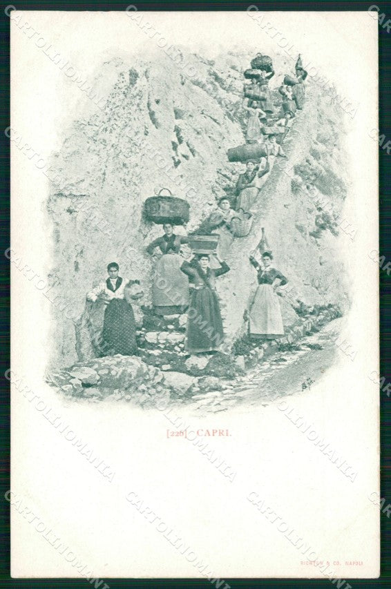 Napoli Capri Costumi Napoletani cartolina MX1140 – fronte