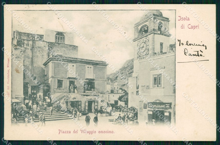 Napoli Capri Piazzetta cartolina MX1142 – fronte